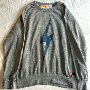 Aviator nation crewneck - size small, gray, pristine condition!